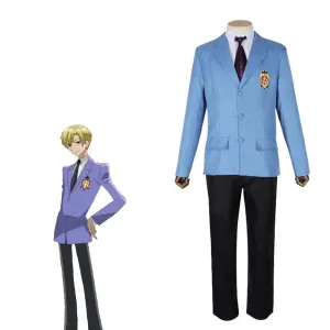 Ouran High School Host Club Fujioka Haruhi / Tamaki Suou Cosplay Costume Uniform Pants Outfits Halloween Carnival Suit