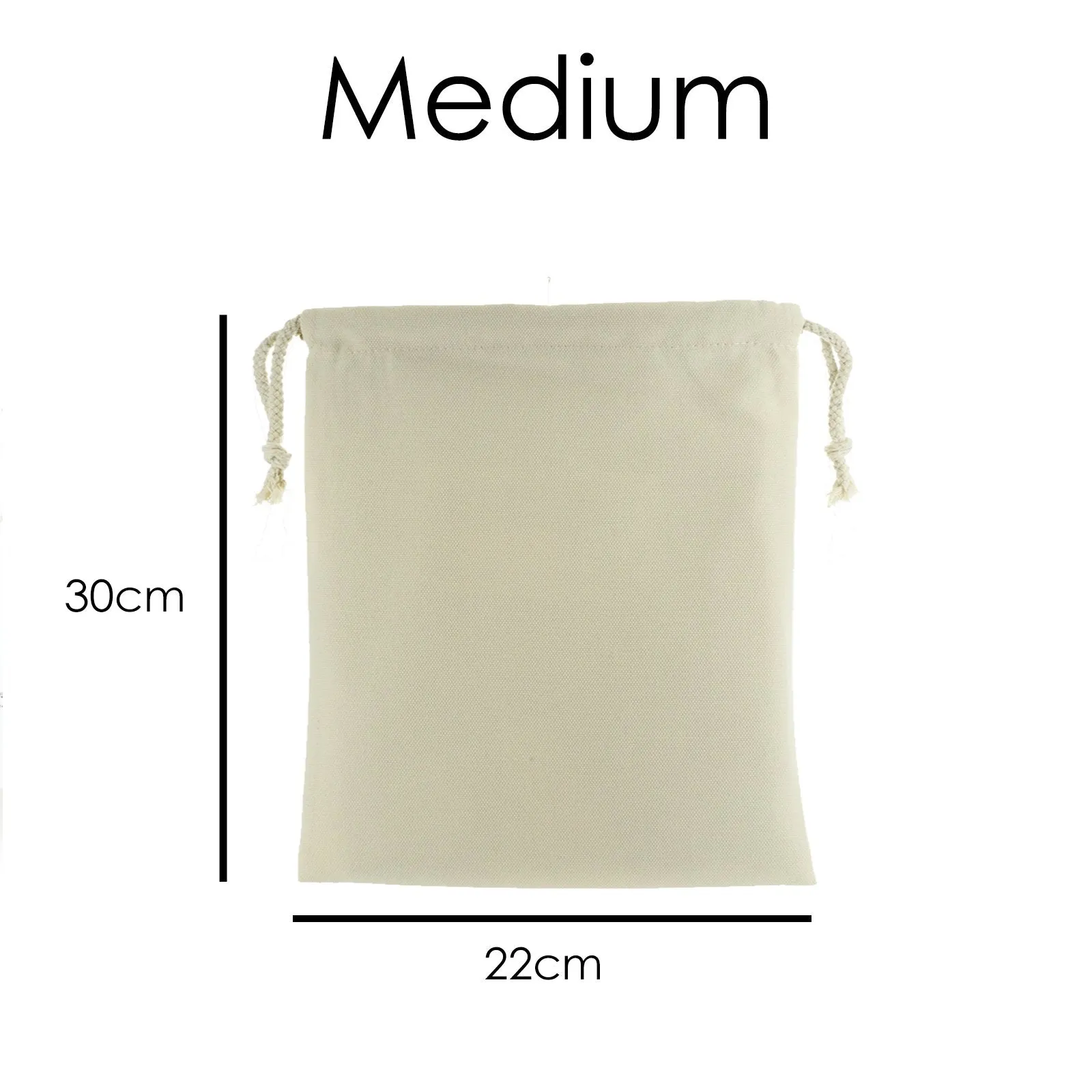 Personalised Canvas Sack with Stylish Text and Deer Snowflakes Sketch