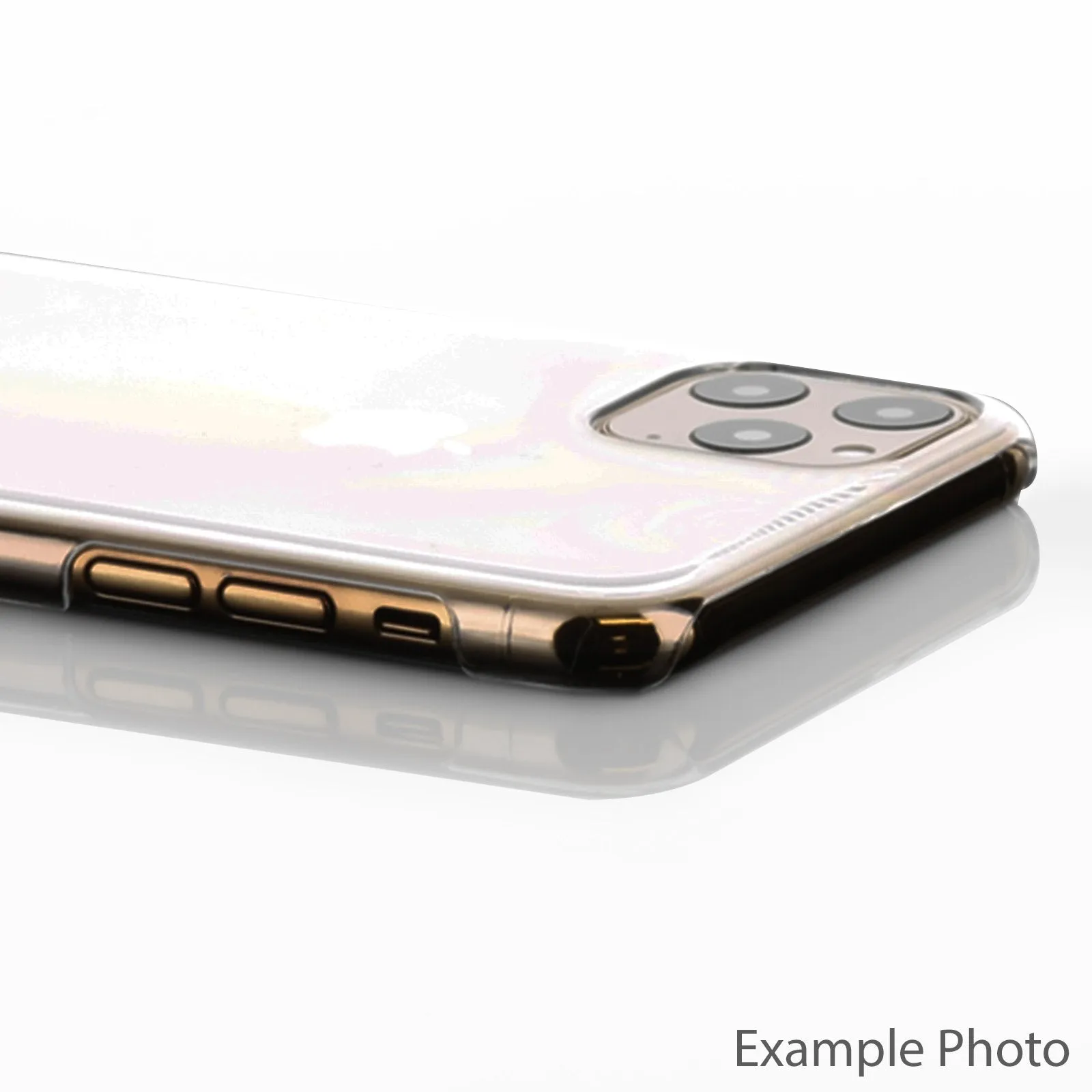 Personalised Huawei Phone Hard Case with Gold Monogram and Stylish Text on Patterned Grey Marble