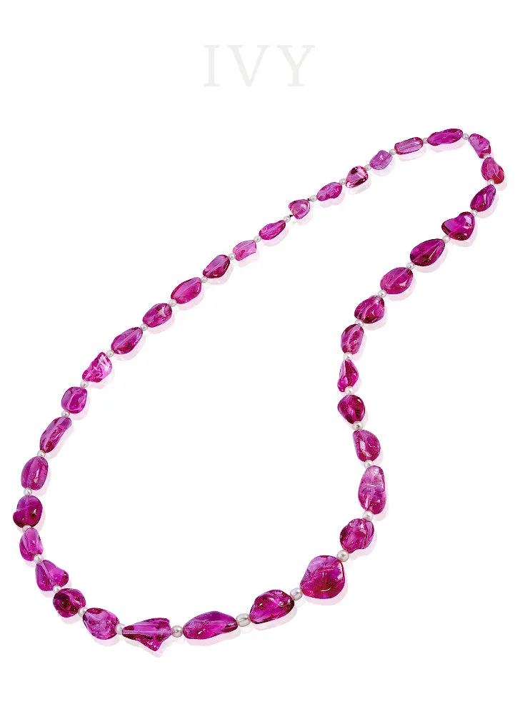 Pink Spinel Necklace