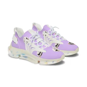 Playful Women's Mesh Sneakers with Panda Design