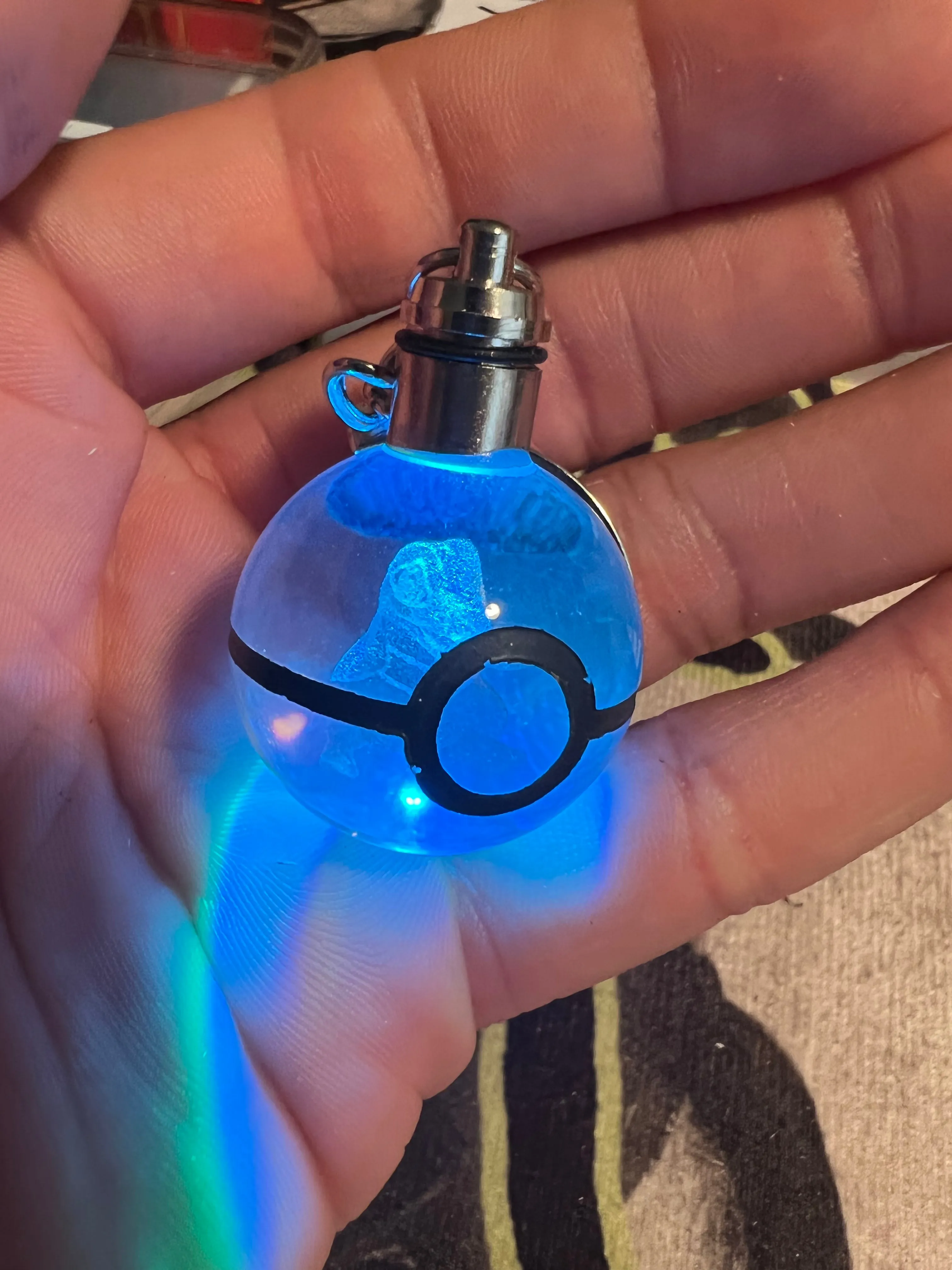 Pokemon Totodile LED Light Up Keychain