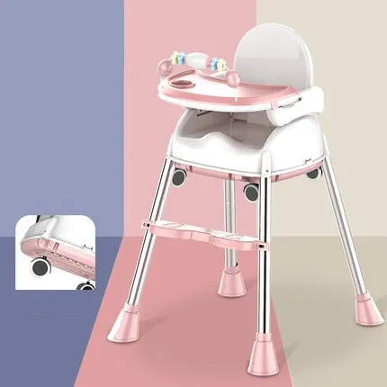 Portable Folding Baby Dining High Chair/Trona Bebé Children Feeding Chair Toddler Booster Seat  Kids Food Eating Chair Baby Seat