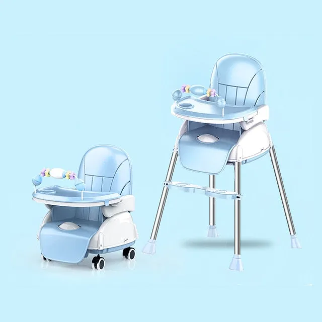 Portable Folding Baby Dining High Chair/Trona Bebé Children Feeding Chair Toddler Booster Seat  Kids Food Eating Chair Baby Seat
