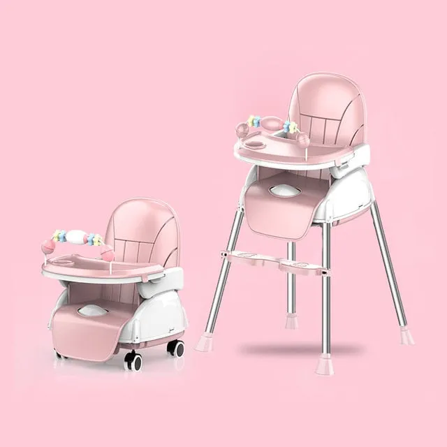 Portable Folding Baby Dining High Chair/Trona Bebé Children Feeding Chair Toddler Booster Seat  Kids Food Eating Chair Baby Seat