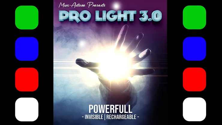 Pro Light 3.0 White Single (Gimmicks and Online Instructions) by Marc Antoine