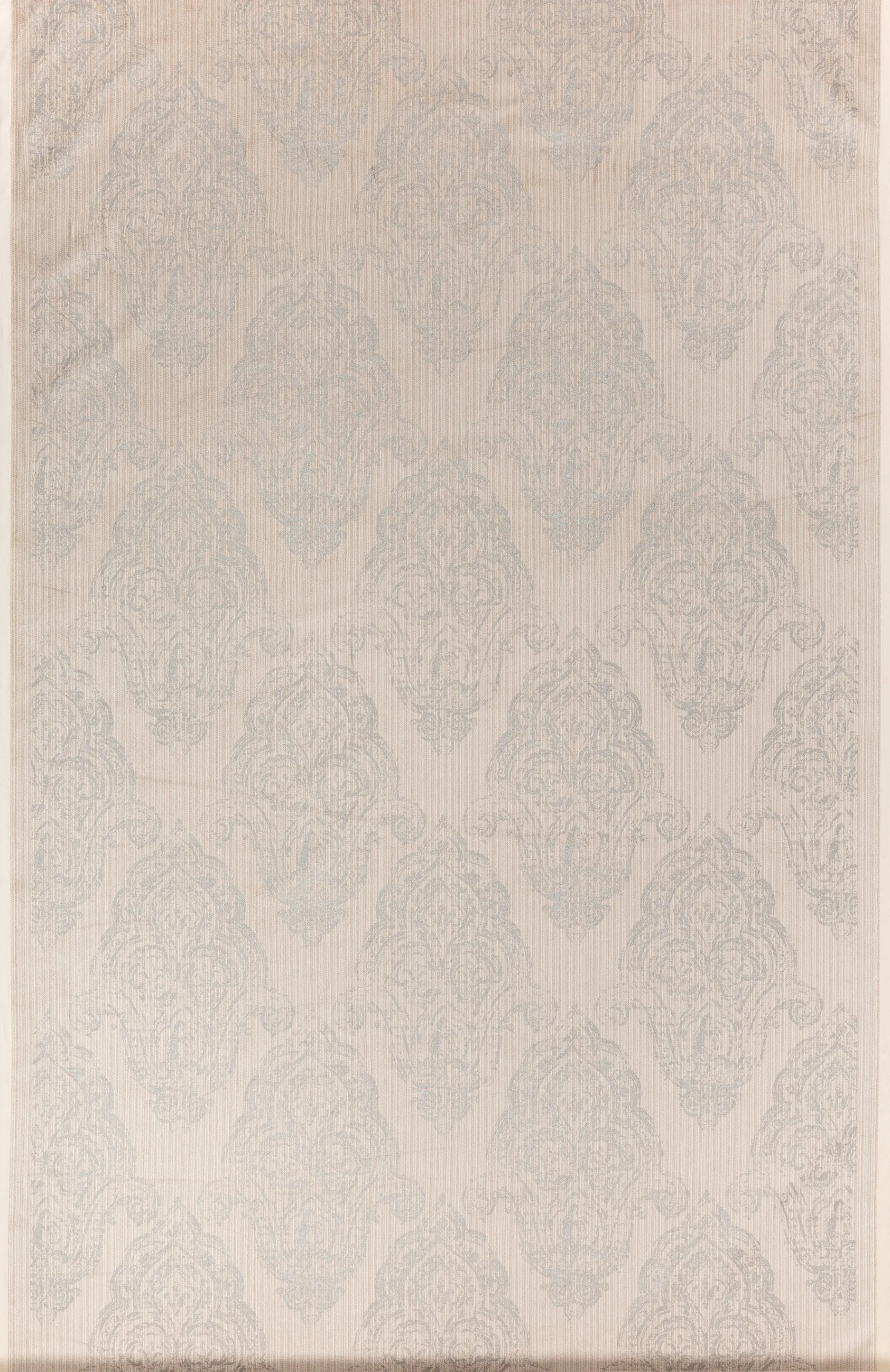 Quadrille Fabric: Macedonia Damask - Custom Silver on Velvet from Italy