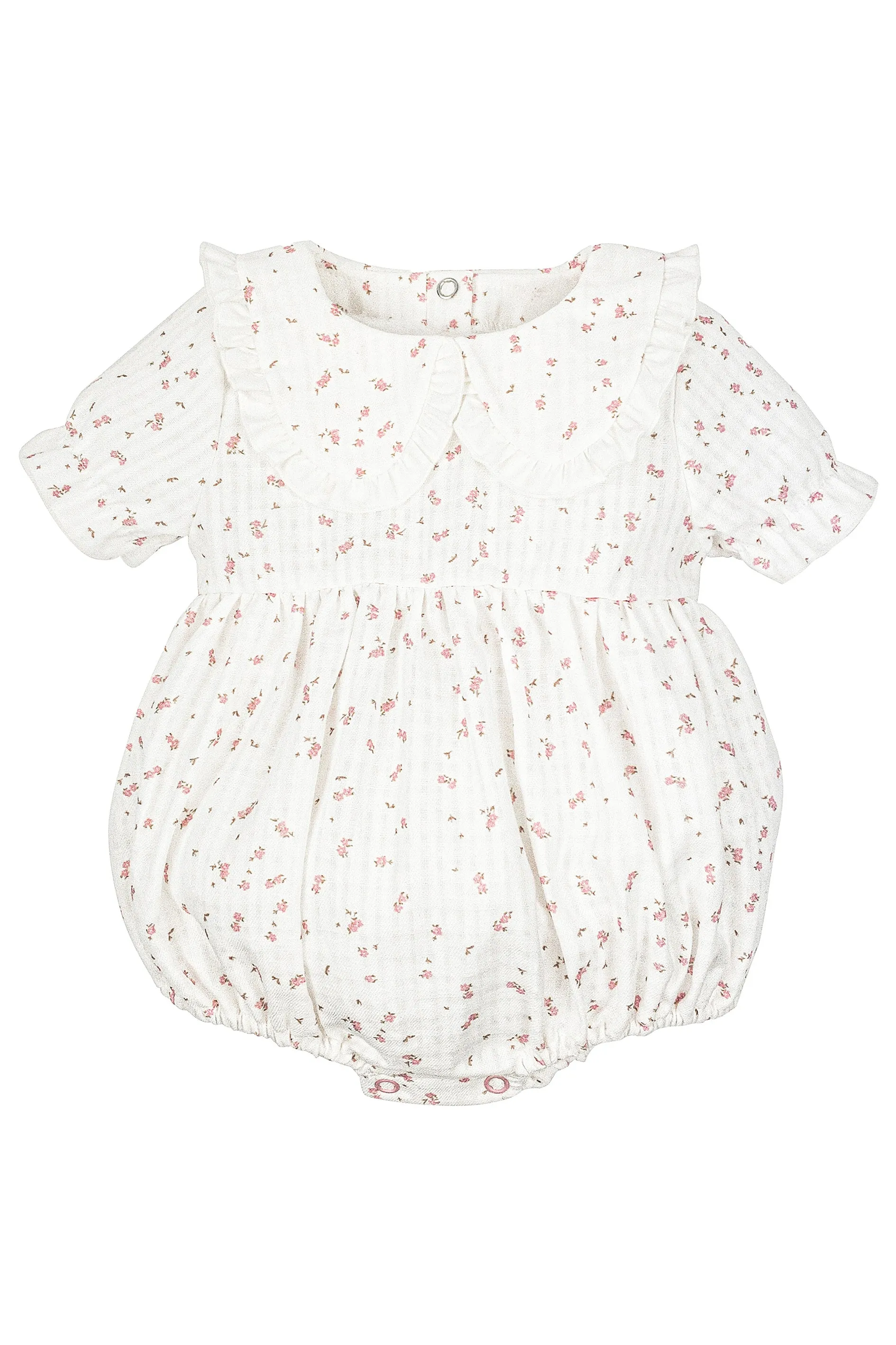 "Bailey" Pink Floral Romper