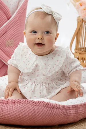 "Bailey" Pink Floral Romper