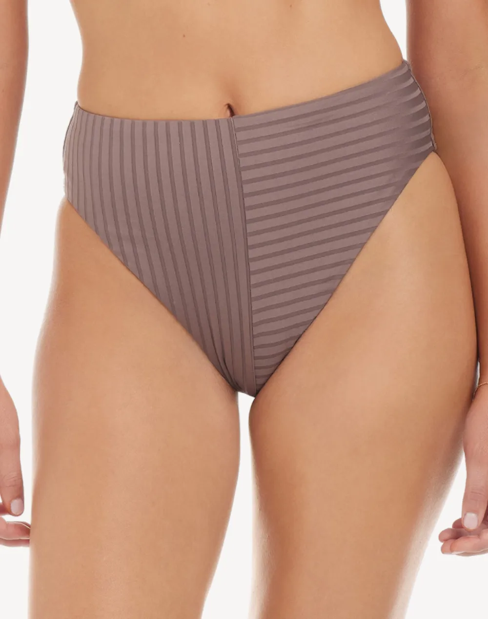 Refresh Rib High Leg High Waist Bikini Bottom