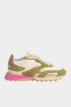 Rush Groove 2.0 Nylon & Suede Sneakers in Green