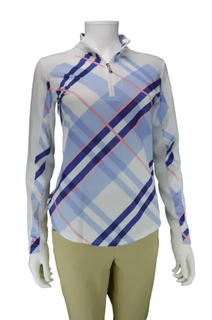 SanSoleil SolCool Print Mock Windsor Blue | UPF 50