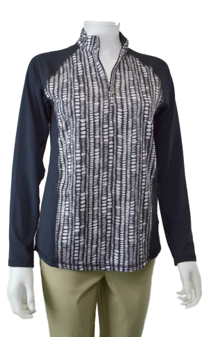 SanSoleil SolTek Print Mock Pebble Black