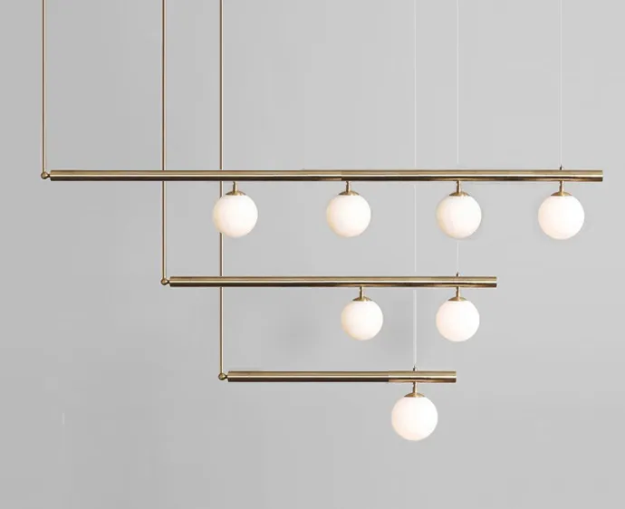 Satellite suspension ceiling light
