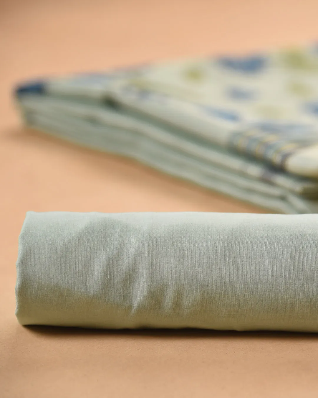 Sea Green Chanderi Tissue Blend Jamdani Woven Unstitched Suit Fabric Set With Chanderi Tissue Woven Dupatta