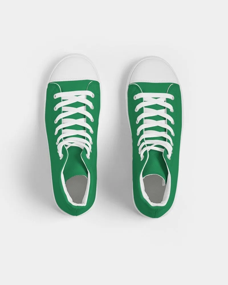 Shaded Green High-Top Canvas Sneakers | Women's | C100M0Y100K30