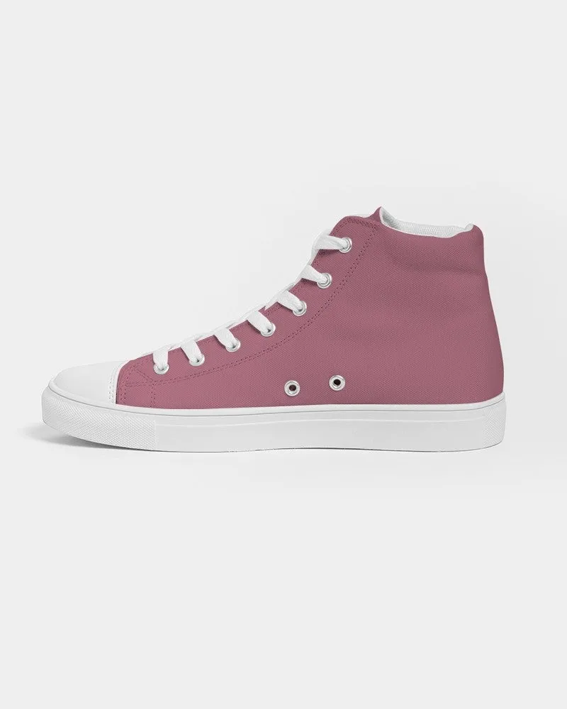Shaded Pastel Pink High-Top Canvas Sneakers | Men's | C0M60Y15K30