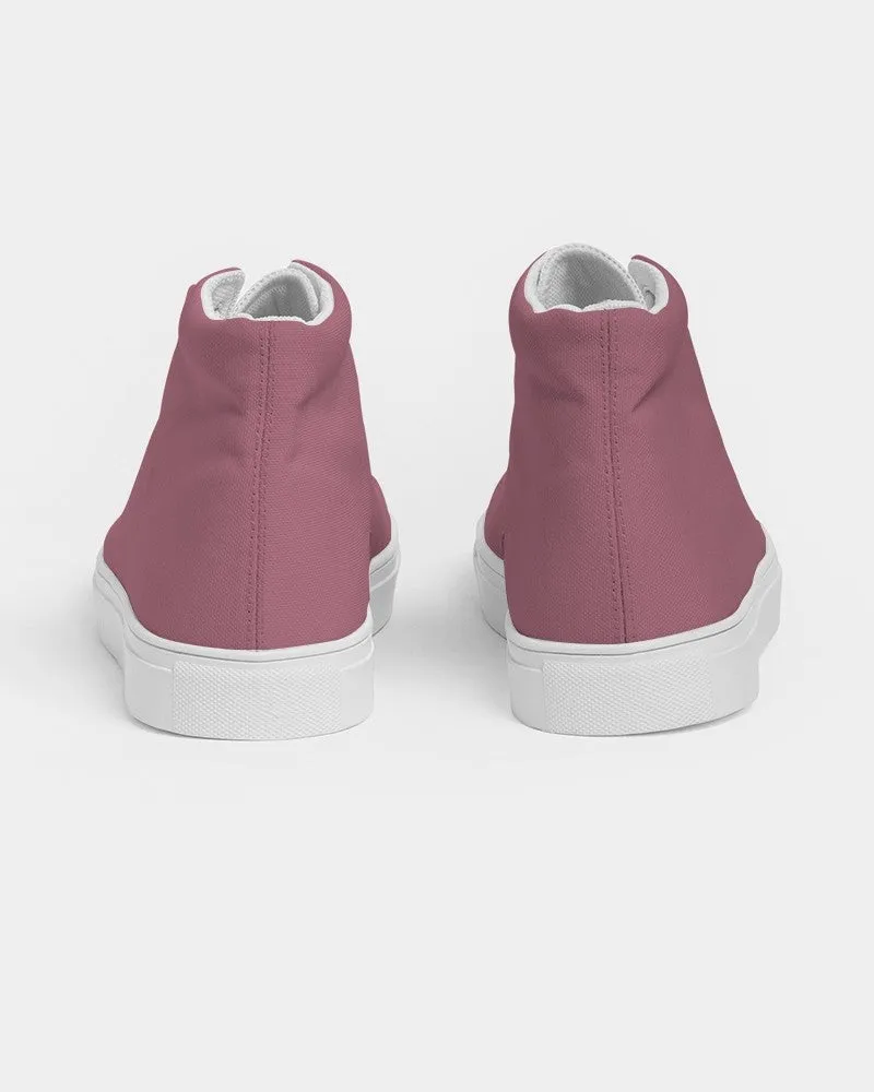 Shaded Pastel Pink High-Top Canvas Sneakers | Men's | C0M60Y15K30