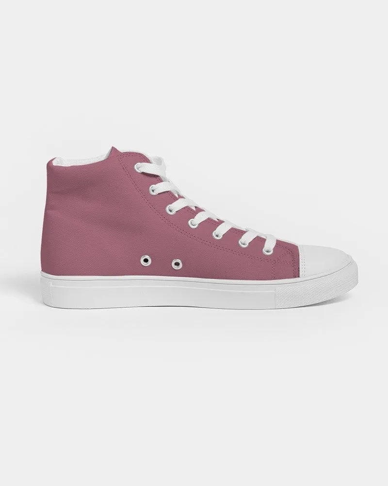 Shaded Pastel Pink High-Top Canvas Sneakers | Men's | C0M60Y15K30