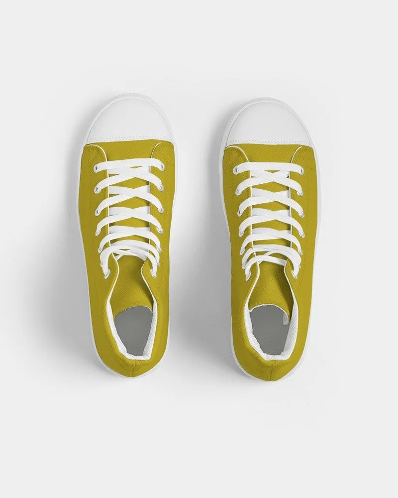 Shaded Yellow High-Top Canvas Sneakers | Women's | C0M12Y100K30