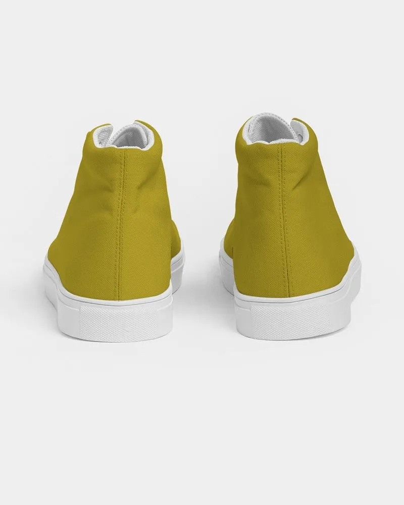 Shaded Yellow High-Top Canvas Sneakers | Women's | C0M12Y100K30