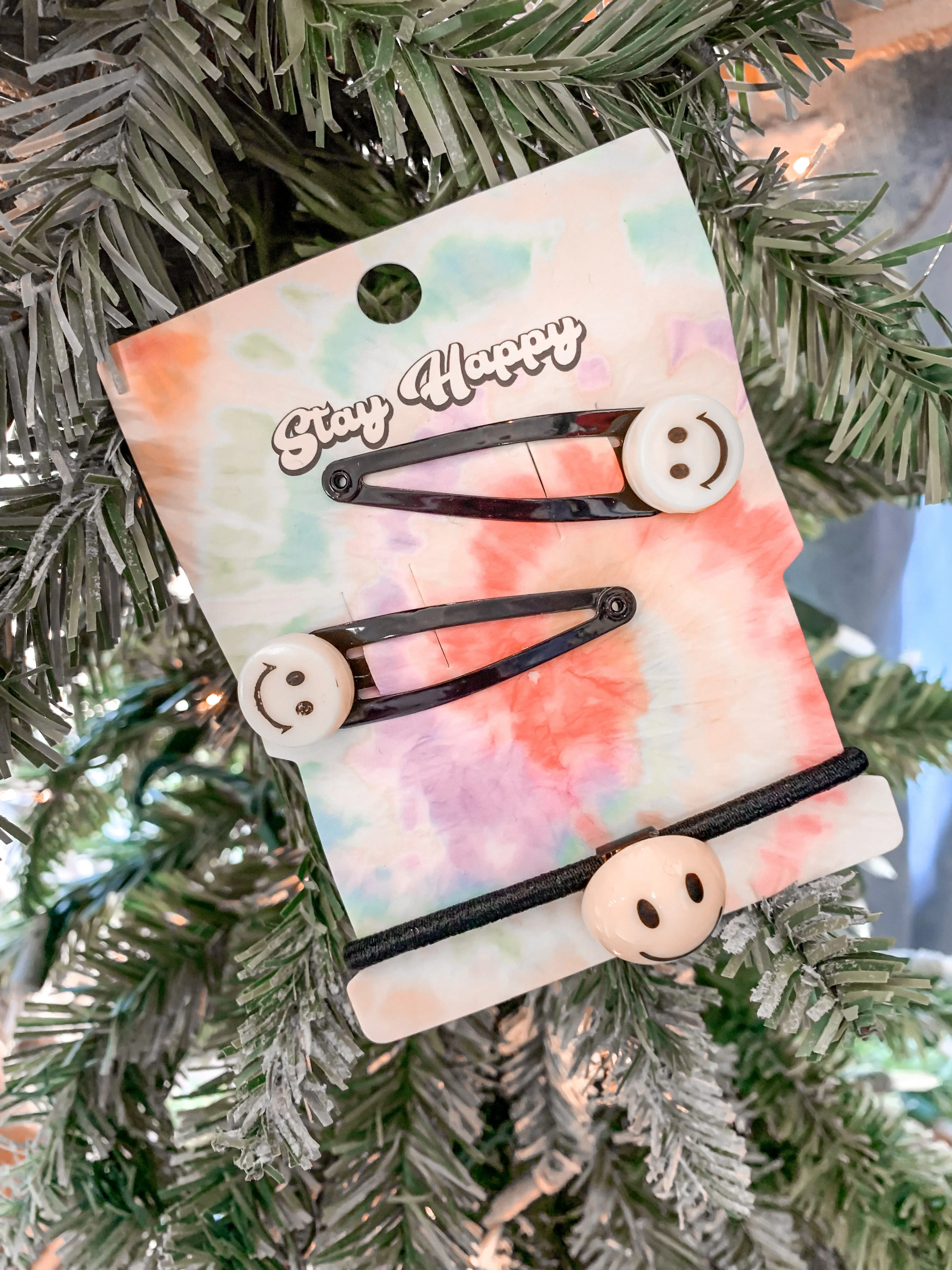 Smiley Face Snap Clip Set
