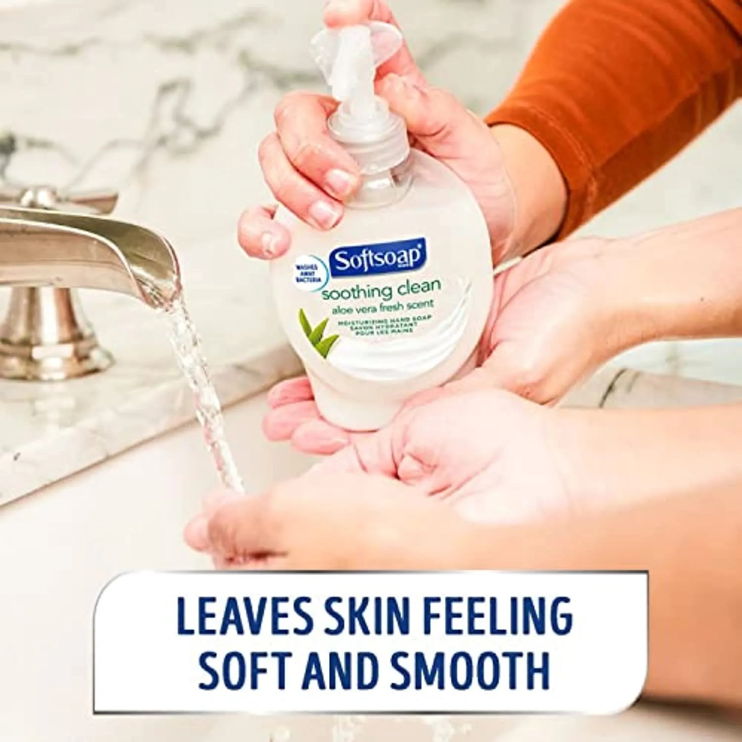 Softsoap Moisturizing Liquid Hand Soap, Soothing Clean Aloe Vera - 7.5 Fluid Ounces (6 Pack)