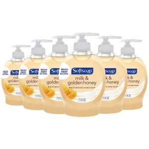 Softsoap Moisturizing Liquid Hand Soap, Soothing Clean Aloe Vera - 7.5 Fluid Ounces (6 Pack)
