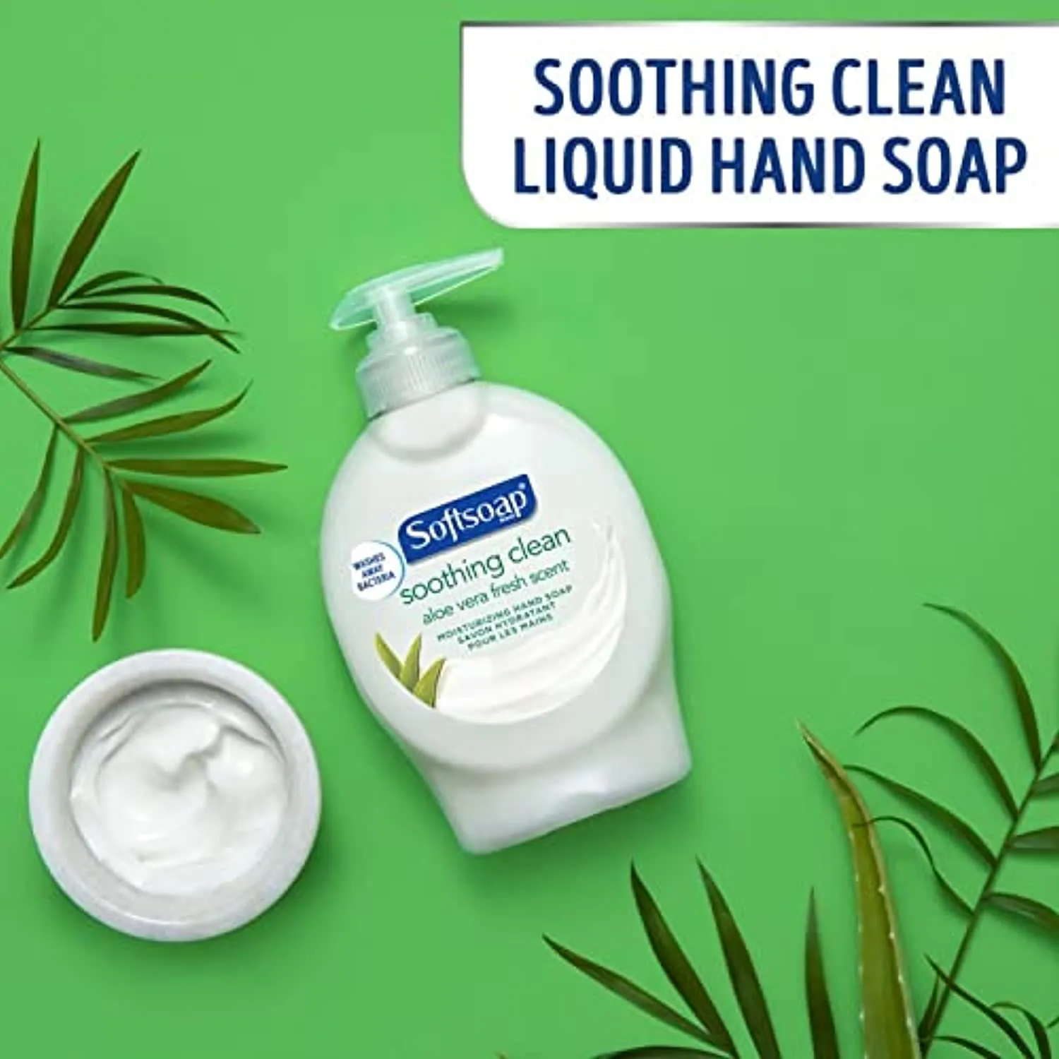 Softsoap Moisturizing Liquid Hand Soap, Soothing Clean Aloe Vera - 7.5 Fluid Ounces (6 Pack)