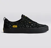 STAR WARS OCA Low Black Suede Light Speed Graphic Print Sneaker Men