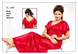 Stylish FL-649 - Flourish Exclusive Bridal Nighty Set Collection