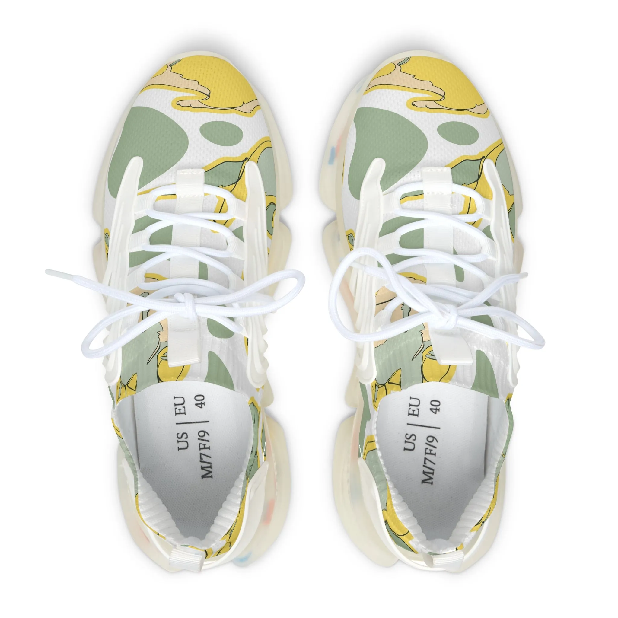 Stylish Women&#039;s Mesh Sneakers with Fun Fruit Design - Lightweight & Breathable Athletic Footwear