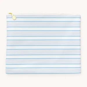Teacher Planner Pouch - Azure Stripe