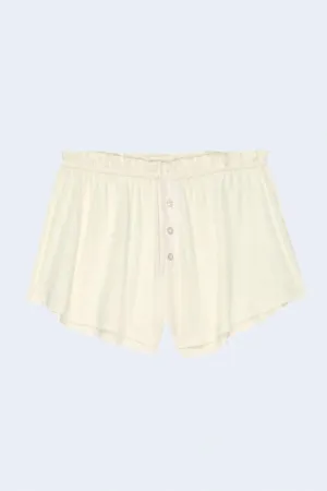 The Tap Short in Washed White