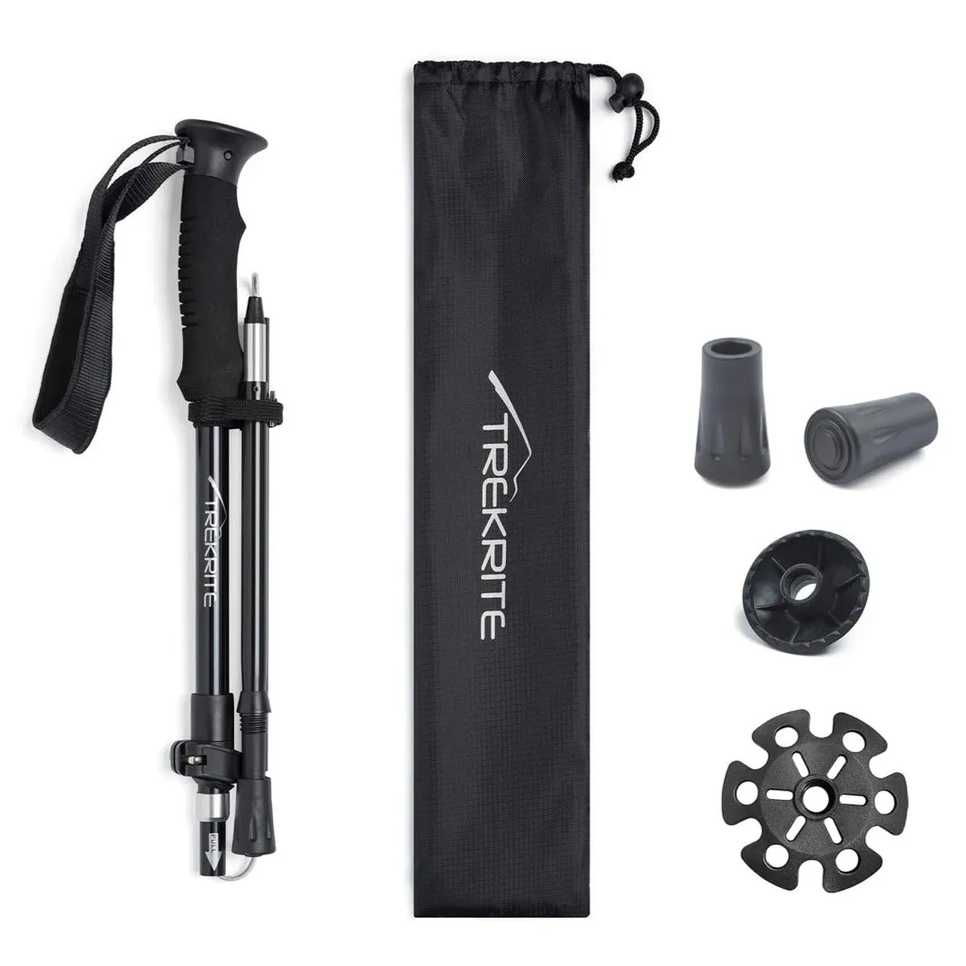 Trekrite Folding Hiking Pole - Single or Pair - Available in Two Sizes