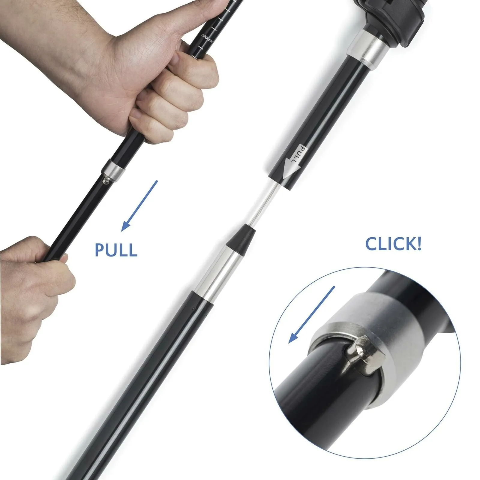 Trekrite Folding Hiking Pole - Single or Pair - Available in Two Sizes