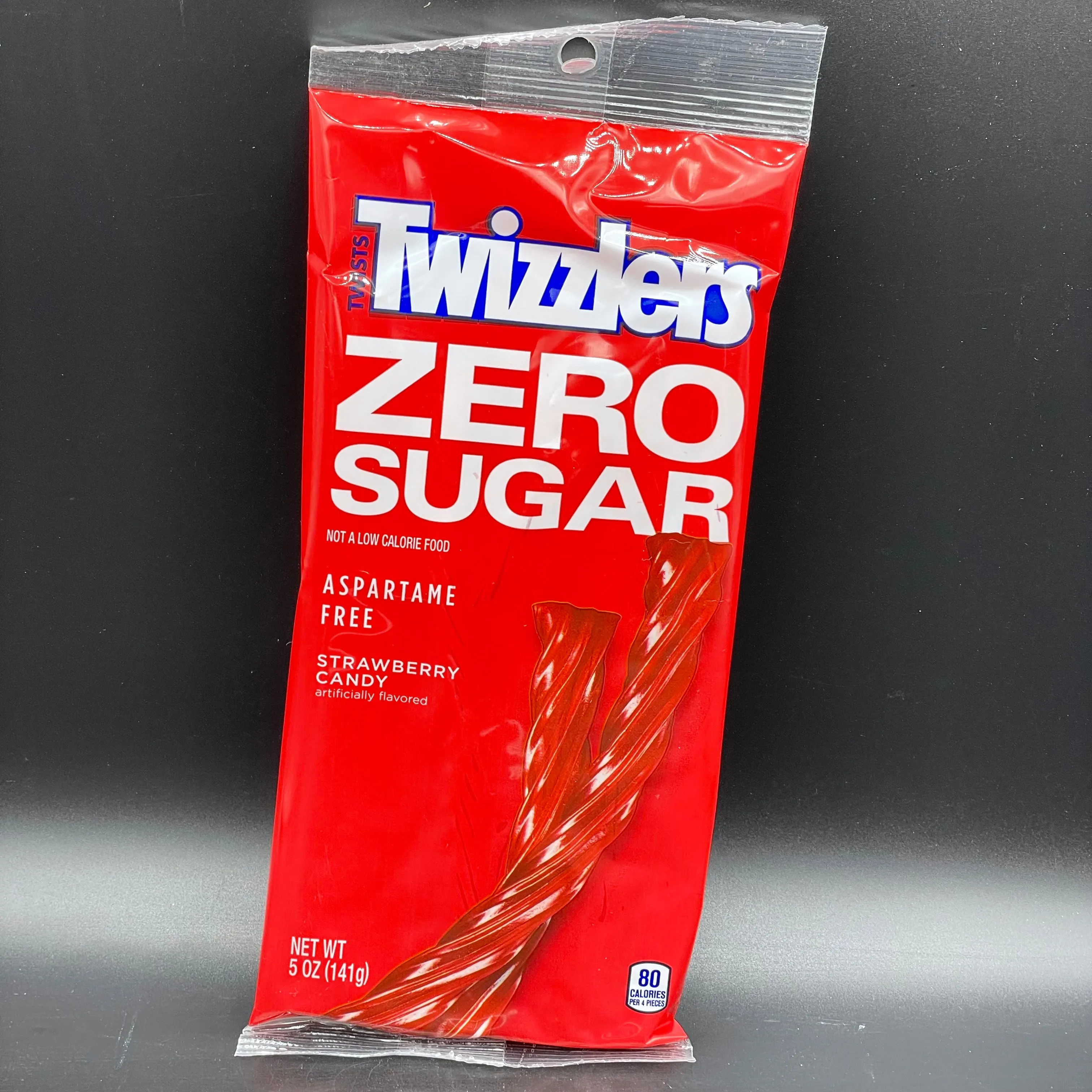 Twizzlers Twists - ZERO SUGAR - Strawberry Flavour, King Size 141g (USA)