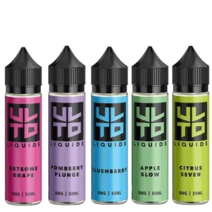 ULTD E-Liquids High VG 50ML 0MG (Various Flavours)