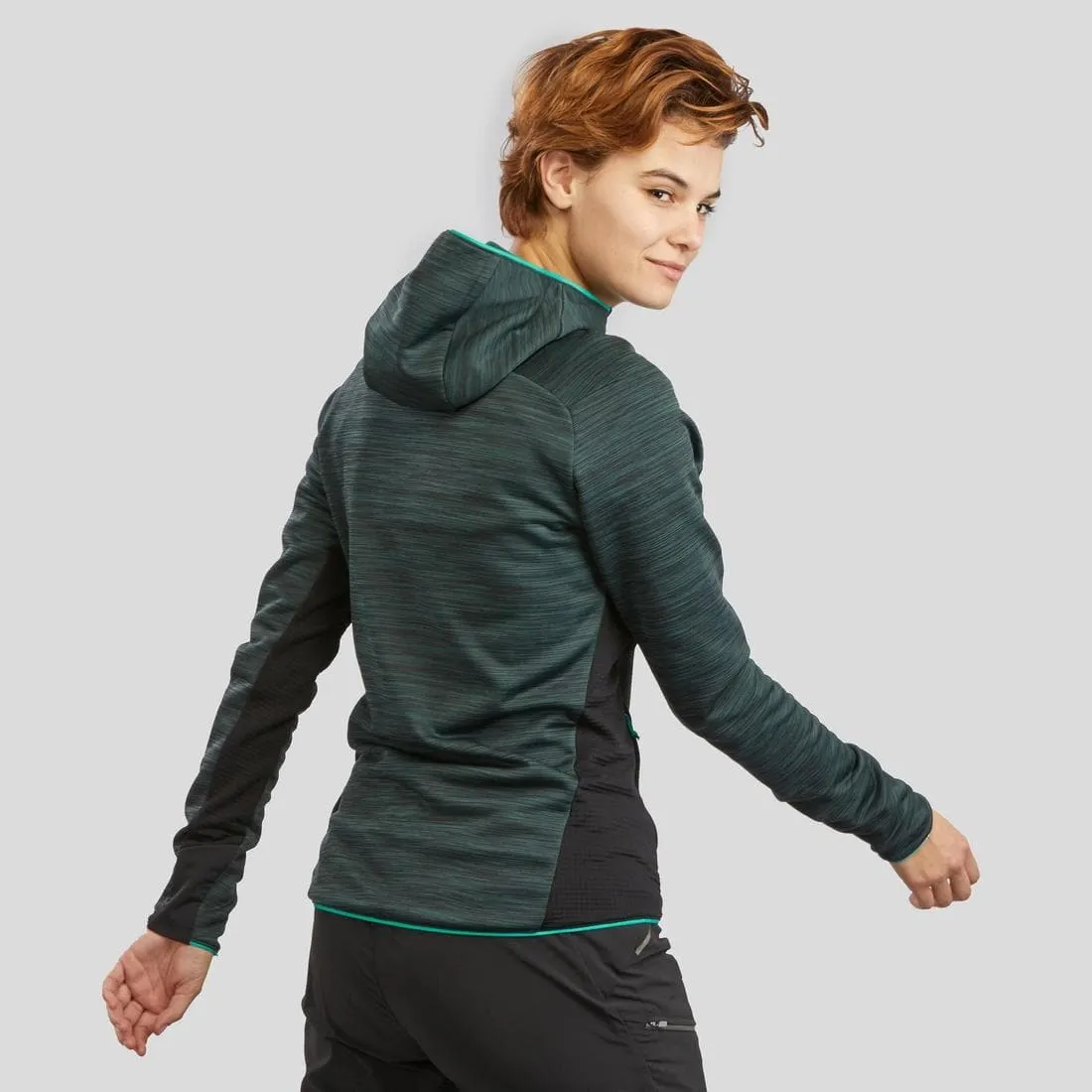 Veste polaire fine de randonnée - mh520 light - femme
