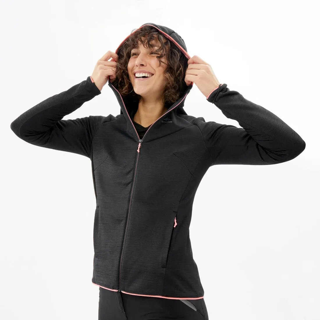 Veste polaire fine de randonnée - mh520 light - femme
