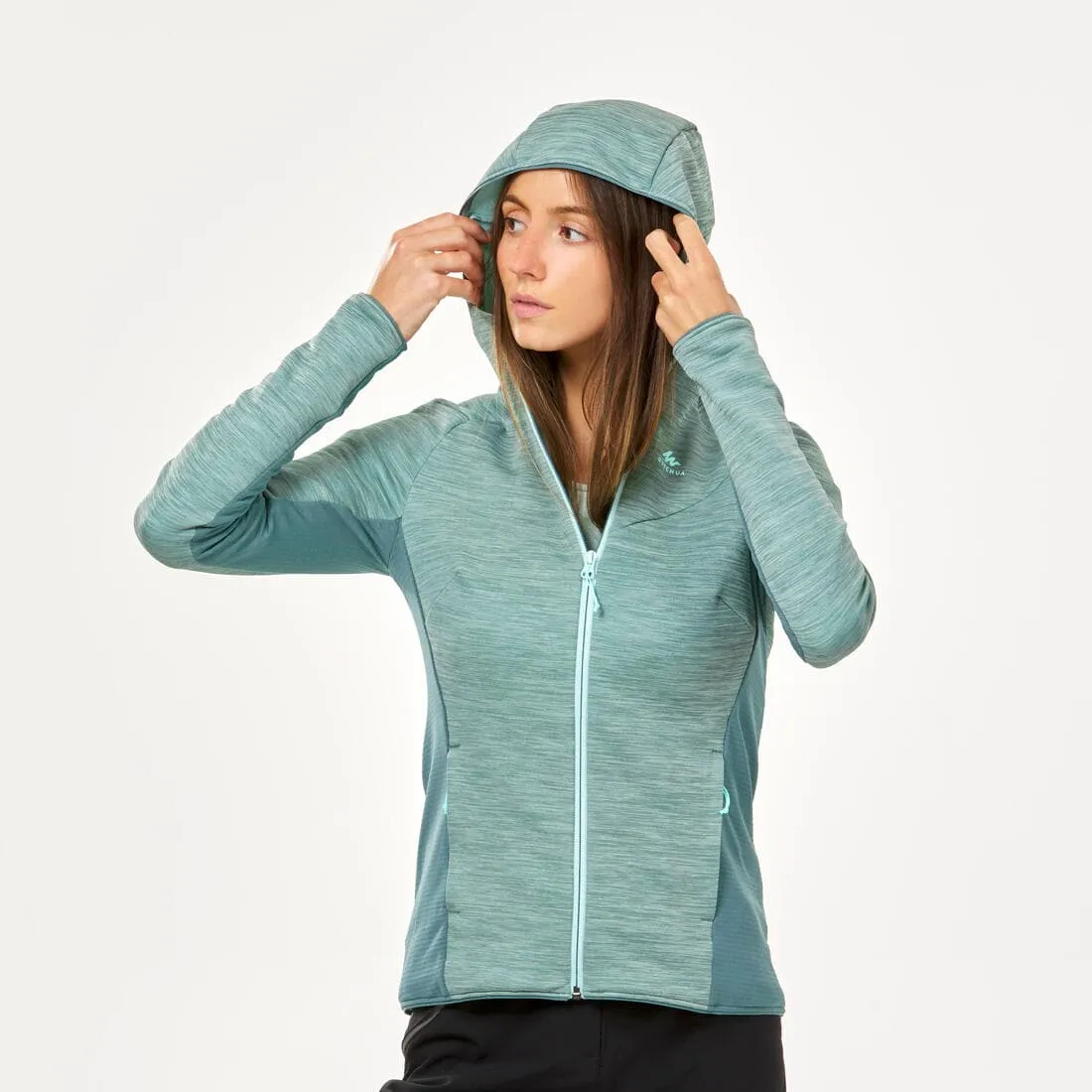 Veste polaire fine de randonnée - mh520 light - femme