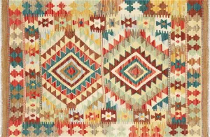 Vintage Afghan Maimana Kilim - 2'9" x 4'1"