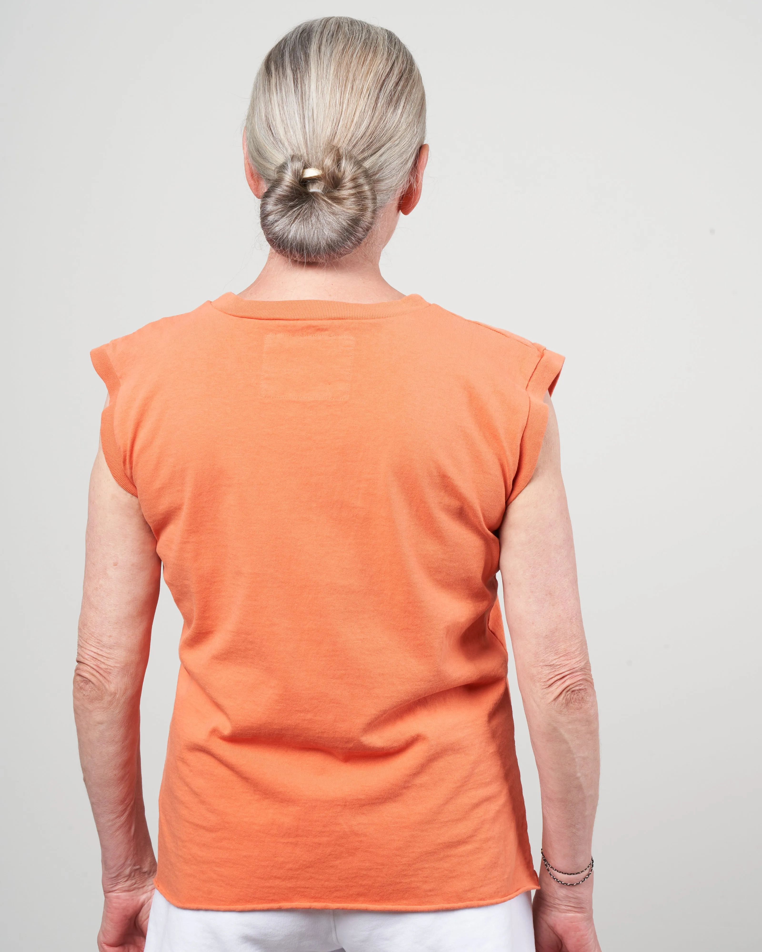 vintage muscle tee - tangerine