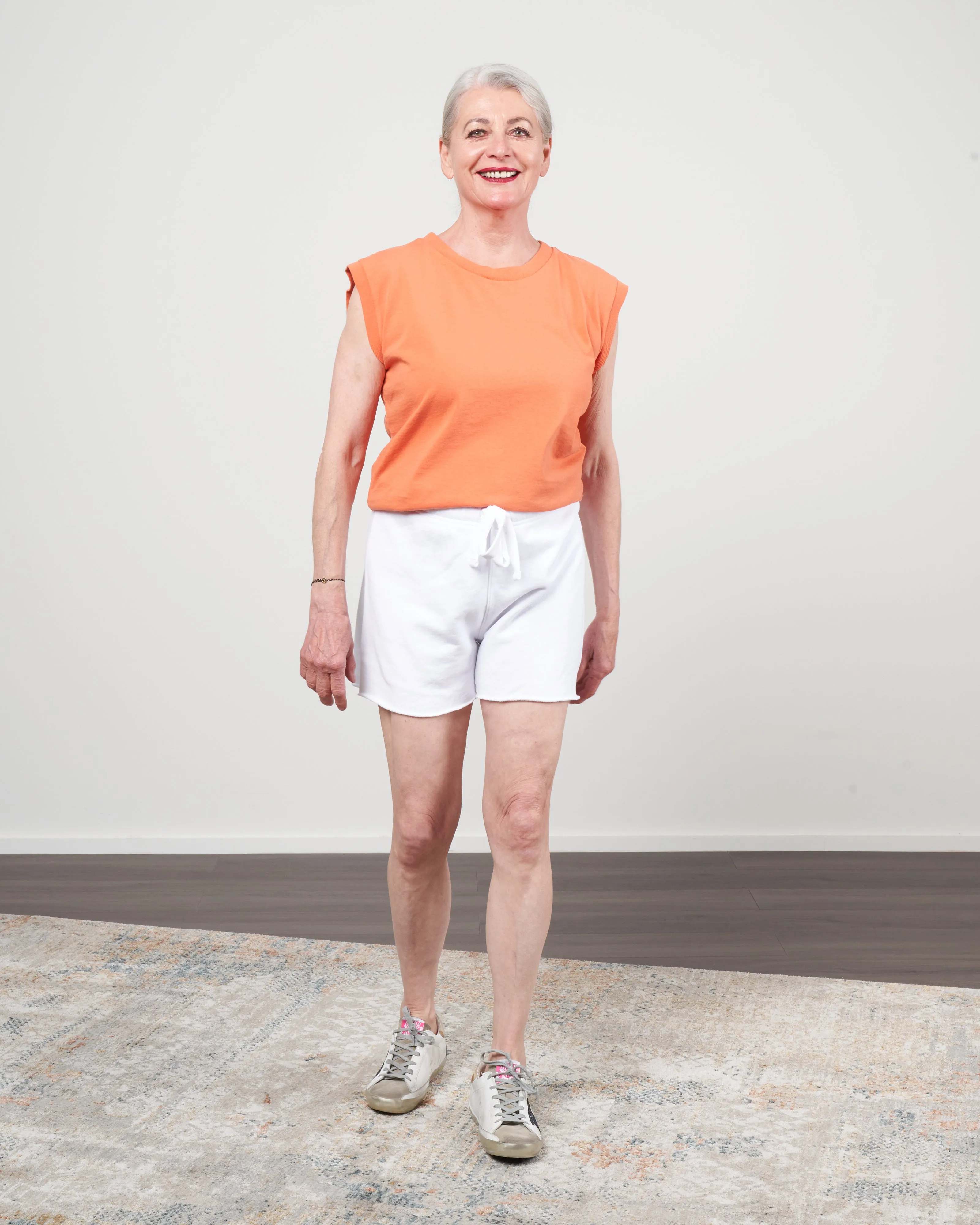 vintage muscle tee - tangerine
