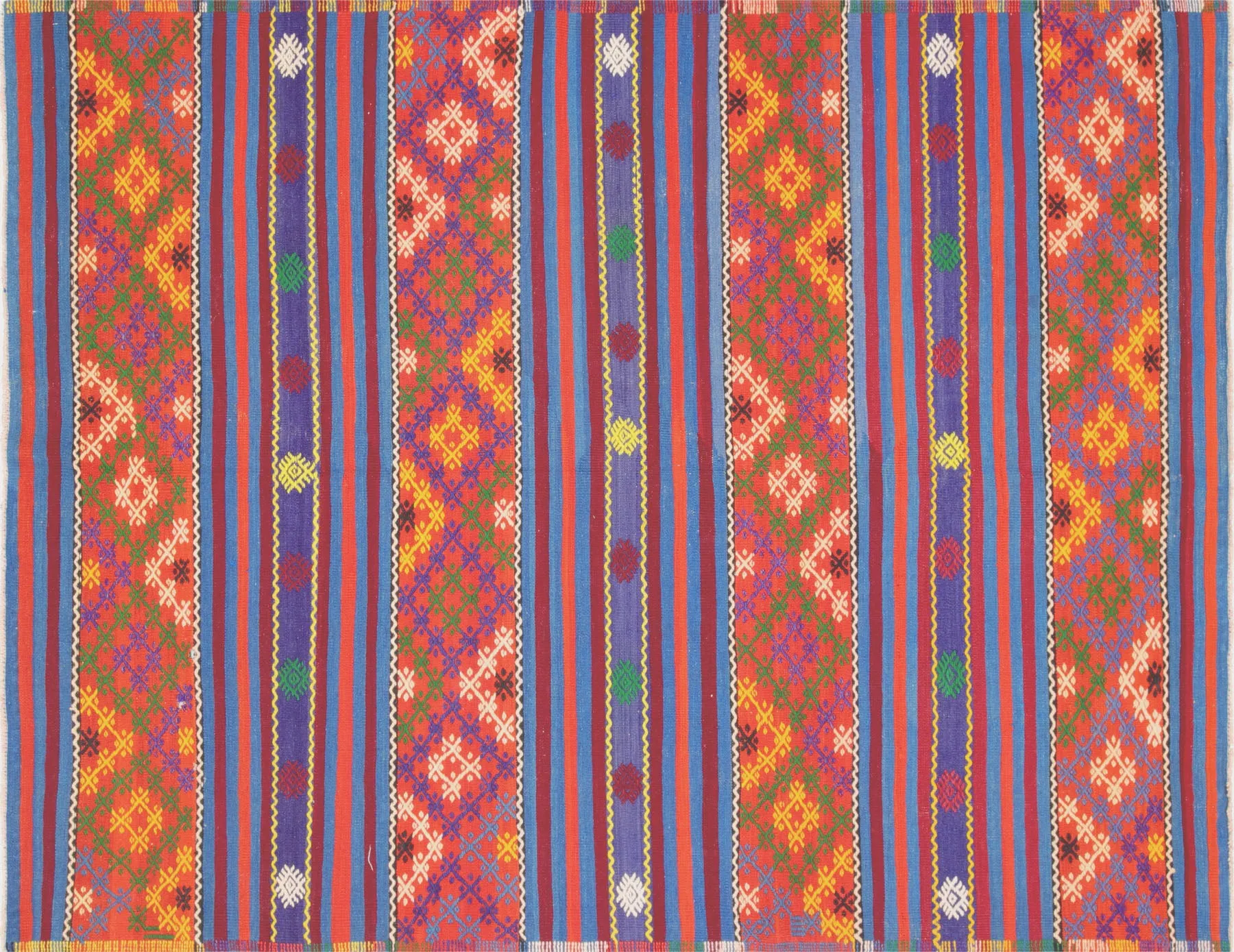 Vintage Turkish Kilim - 6'1" x 7'11"