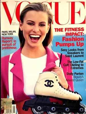 VOGUE US Magazine January 1994 NIKI TAYLOR Claudia Schiffer ARTHUR ELGORT