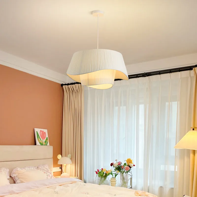 Wiki Modern White Fabric Suspended Light