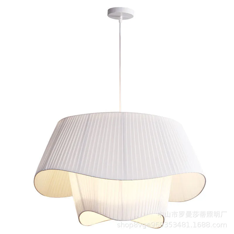 Wiki Modern White Fabric Suspended Light