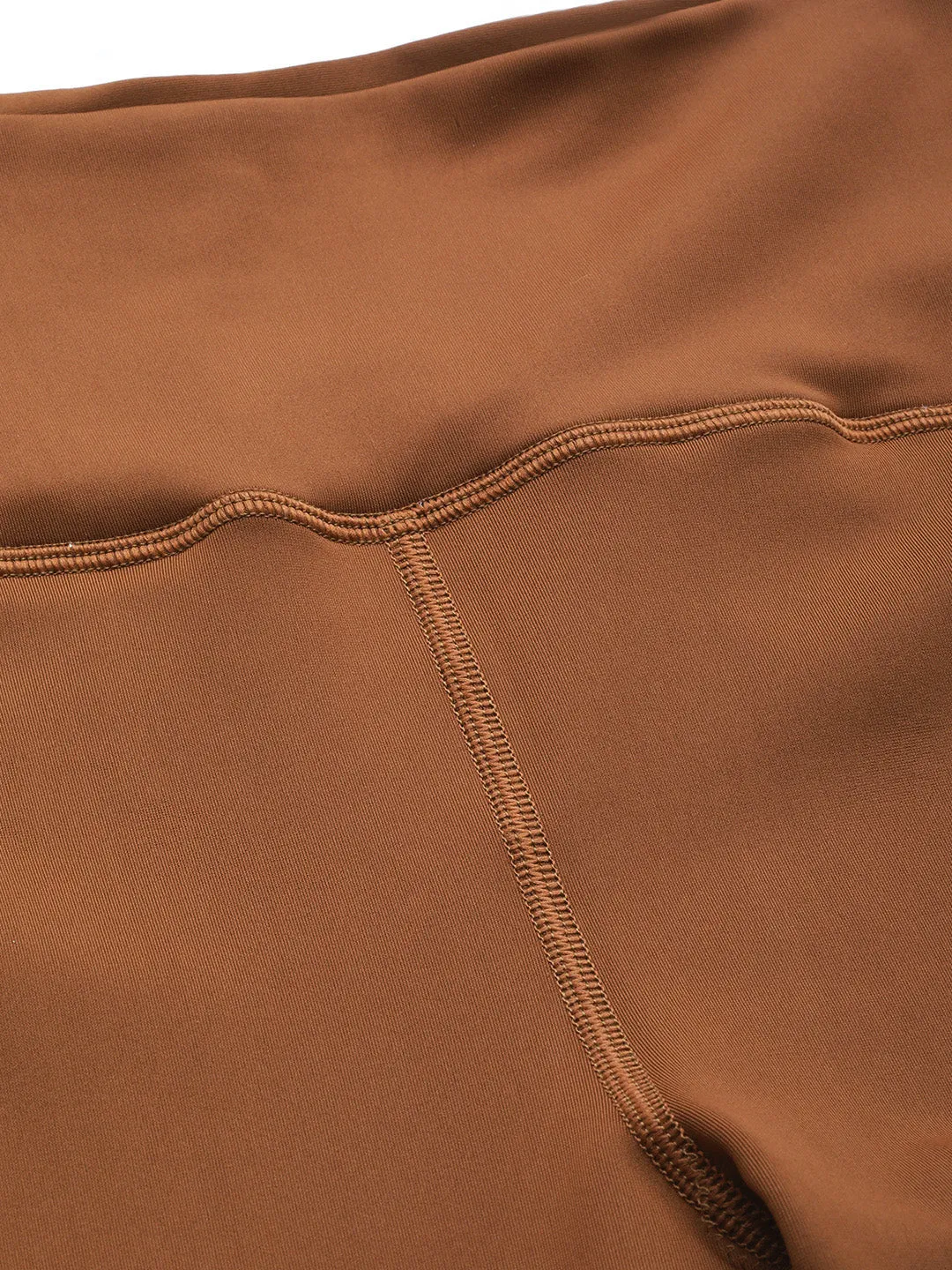Women Brown & Pink Colourblocked Tights