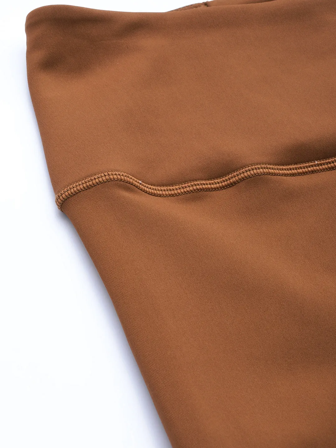 Women Brown & Pink Colourblocked Tights